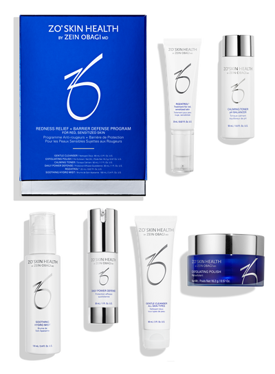 ZO Skin Health Redness Relief + Barrier Defense Program available at LuXe Concierge Aesthetics in Davie FL