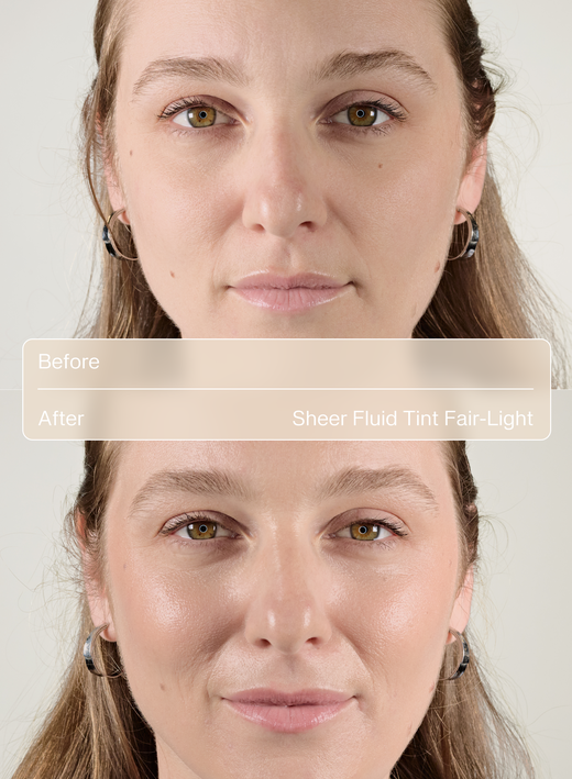 SheerFluidTint Fair Light Before After image number 6