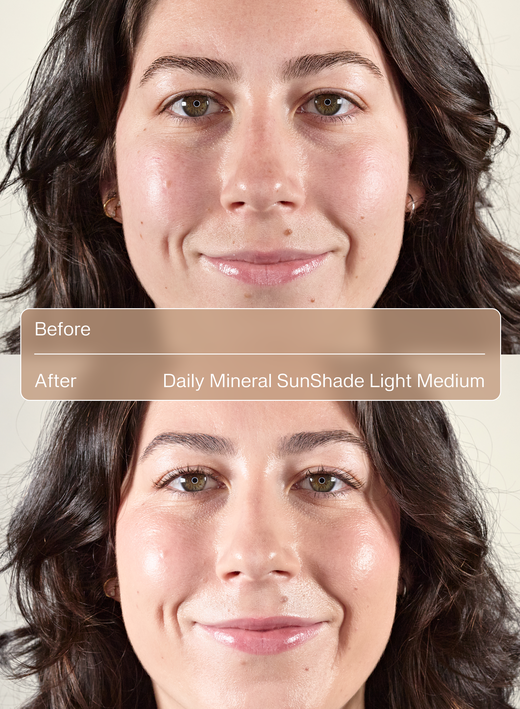 Daily Mineral Sunshad Light Medium Before After 2 image number 7