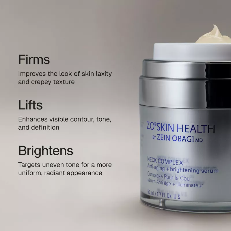 Neck Complex Anti-Aging + Brightening Serum | ZO Skin Health, Inc. Neck Complex Anti-Aging + Brightening Serum | ZO Skin Health, Inc.