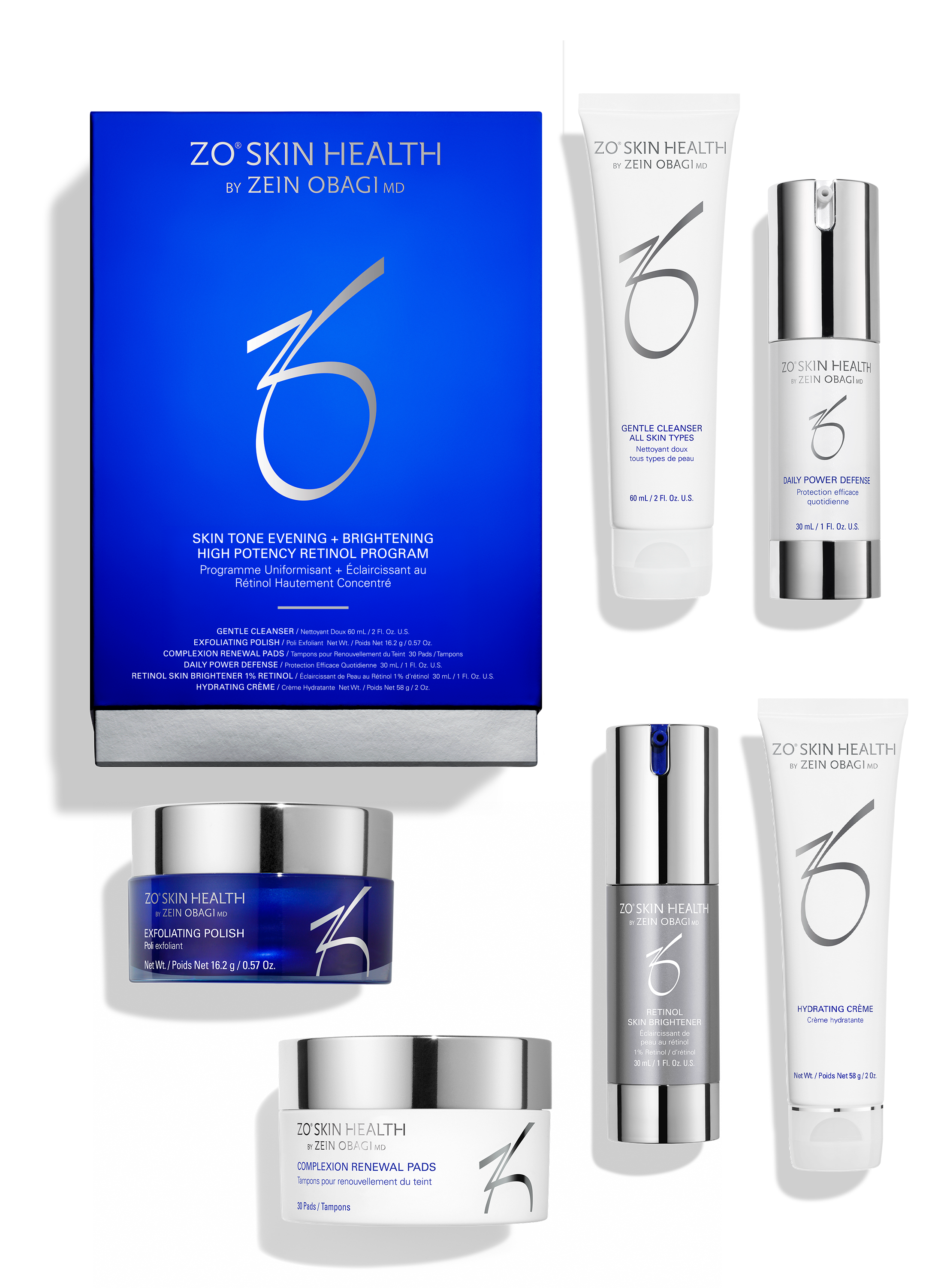 Skin Brightening Evening + Brightening High Potency Retinol Program
